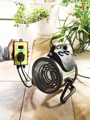 Bio Green Elektrogebläseheizung Palma digital, silber/schwarz, 2000 Watt – Bild 4