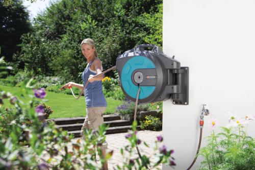Gardena 802320 Comfort WandSchlauchbox 25 rollup automatic garten