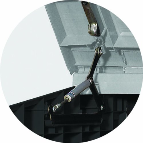 Tepro Keter 17197662 Plastic Storage Box Woodland Grey / Black with Gas Spring – Bild 7