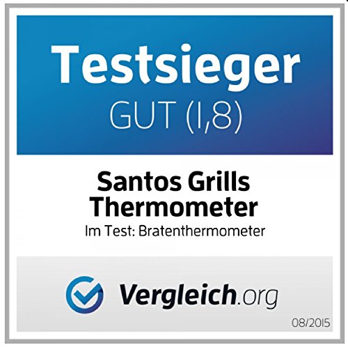 Santos audiodigital BBQ Barbecue Thermometer Funk Grill Thermometer – Bild 5